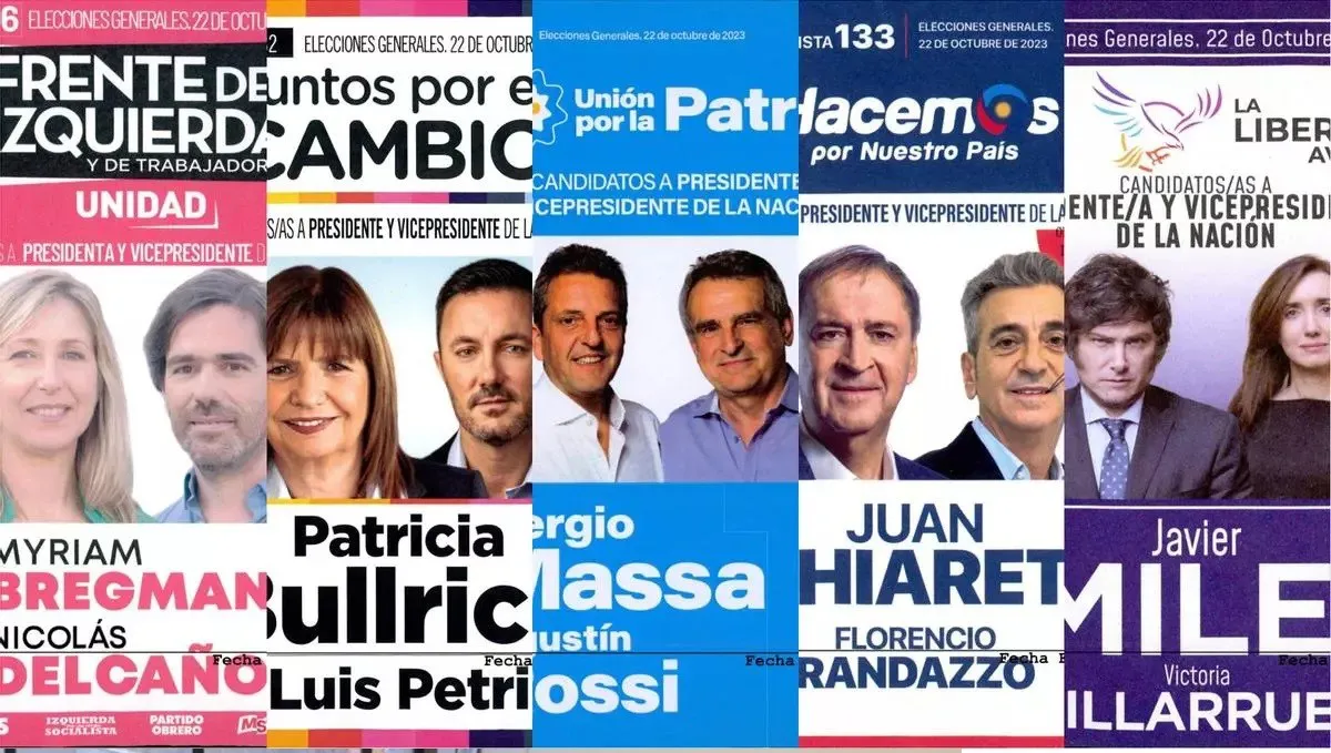 Así Serán Las Boletas De Los Cinco Candidatos A Presidente Y Vice ...